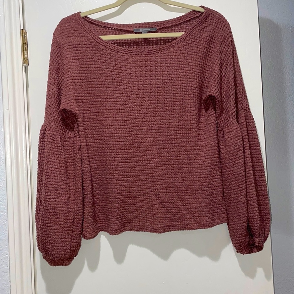 Balloon Sleeve Light Sweater